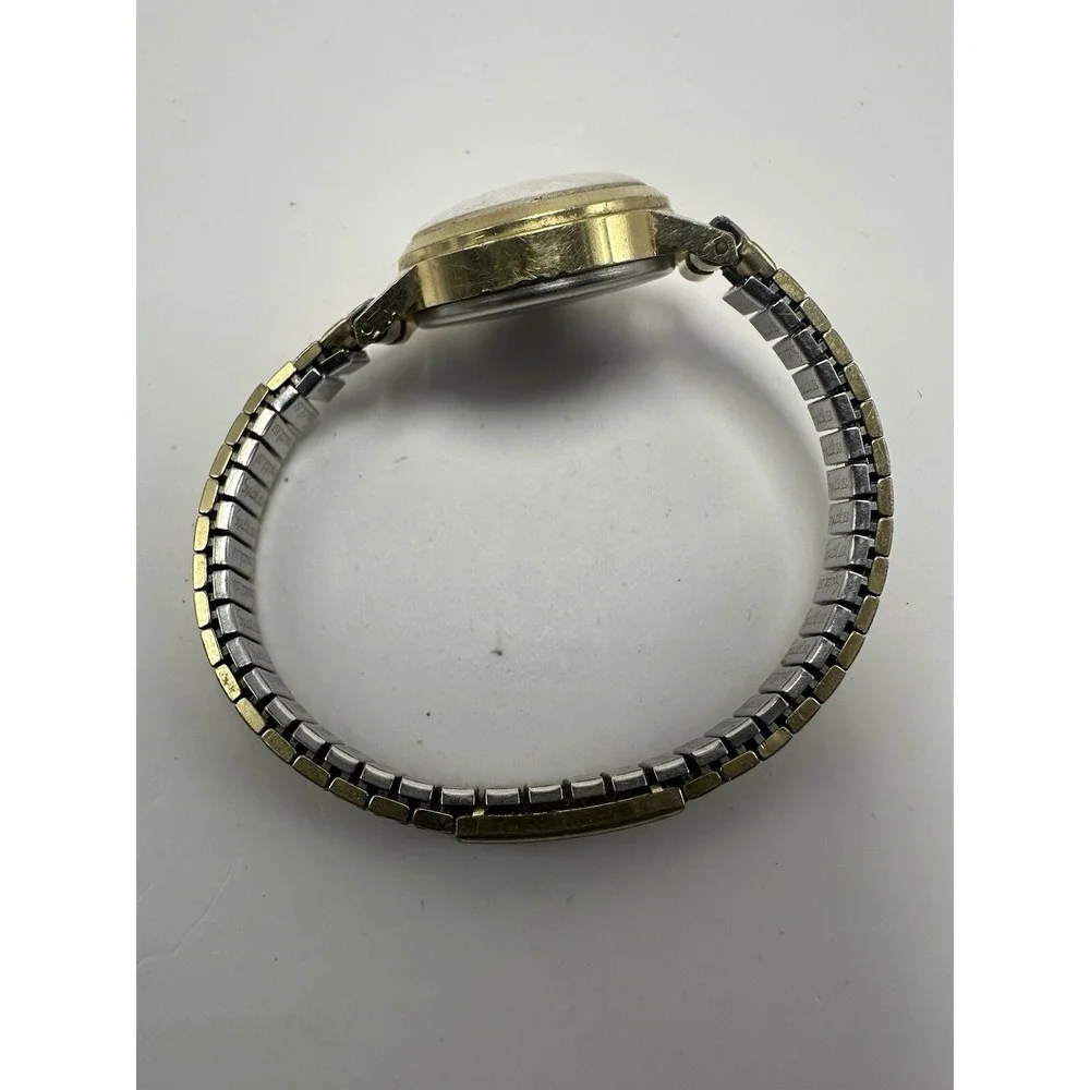 Caravelle By‎ Bulova Watch Ladies 1974 N4 Manual Wind Easy Reader 22MM 5.5